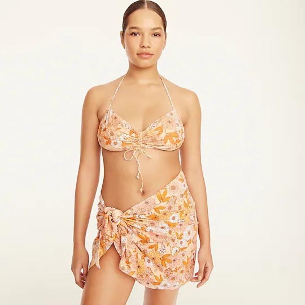 NWT J. Crew Swim Sarong in Zinnia Floral size S/M
